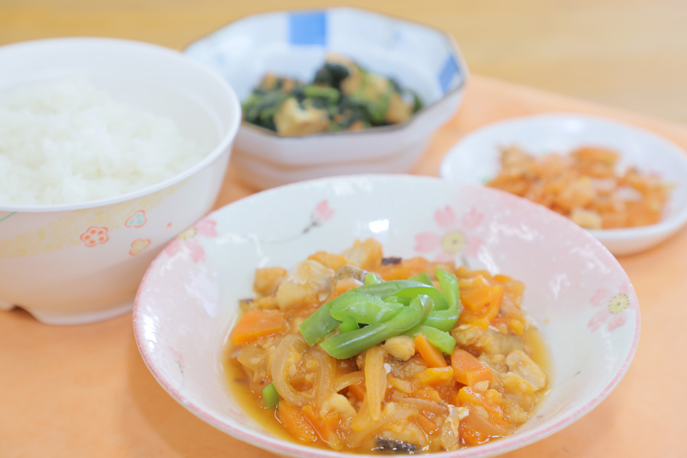 季節の食材を使った栄養バランスの良い食事