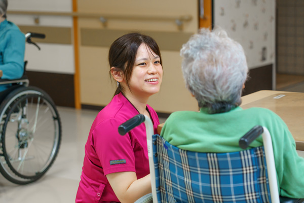 老健でのケアの様子