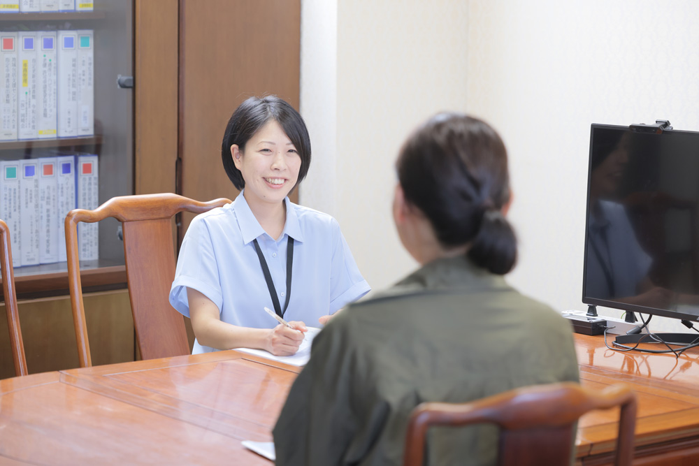 居宅介護支援事業所ありたま ケアマネジャー相談風景